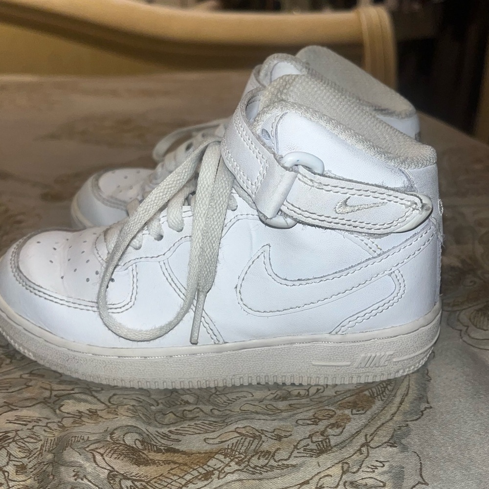 Nike Kids White High-Top Sneakers